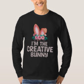 I m the Creative Bunny Matching Family Easter Part Tシャツ (正面)