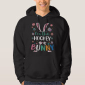 I m The Hockey Bunny Festival Easter Egg Rabbit Ea パーカ (正面)