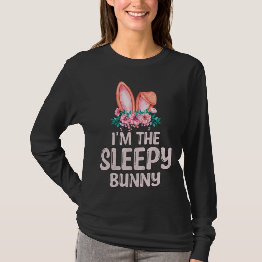 I m the Sleepy Bunny Matching Family Easter Party Tシャツ (正面)