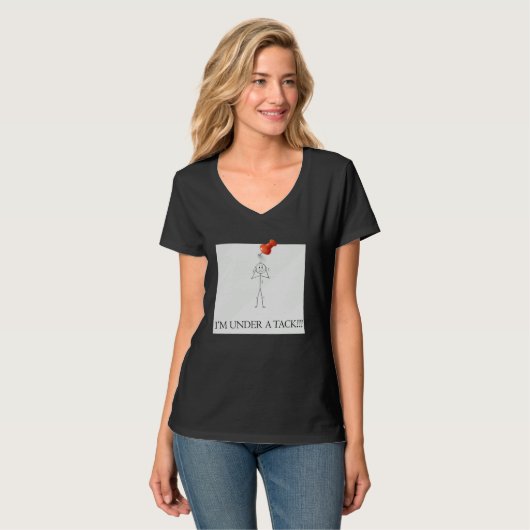 I m Under A Tack Attack  Stick Person Figure Tシャツ (正面フル)