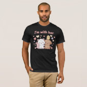 I’m with Her – Matching Valentine’s Day Couple Tシャツ (正面フル)