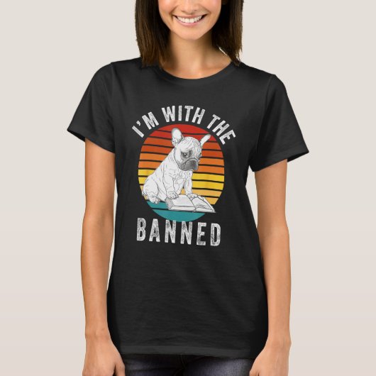 I m With The Banned  Read Banned Books  BookWorm 4 Tシャツ (正面)