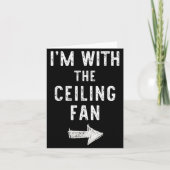 I’m With The Ceiling Fan Funny Halloween Couple Co カード (正面)