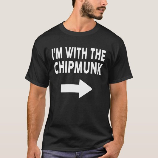 I m With The CHIPMUNK Halloween CHIPMUNK Tシャツ (正面)