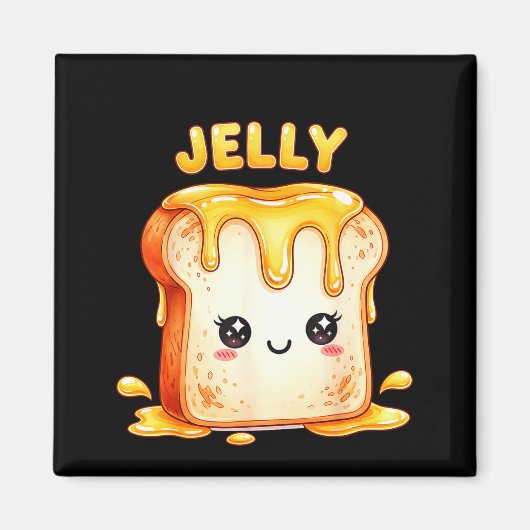 I’m With The Jelly Funny Matching Couple Cute Kawa マグネット (正面)