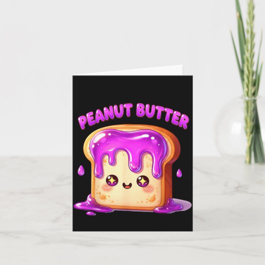 I’m With The Peanut Butter Funny Matching Couple C カード (正面)
