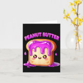 I’m With The Peanut Butter Funny Matching Couple C カード (黄色い花)