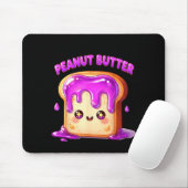 I’m With The Peanut Butter Funny Matching Couple C マウスパッド (マウス)