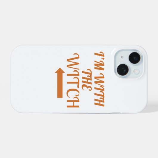 I’m With The Witch  Phone Case iPhone 15ケース (裏面横)