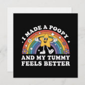 I Made A Poopy Funny Inappropriate Vacation Swap 招待状 (正面/裏面)