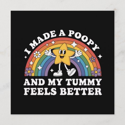 I Made A Poopy Funny Inappropriate Vacation Swap  招待状 (正面)