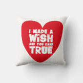 I MADE A WISH ラブハート クッション (裏面)