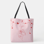 "I made Valentine's about me" Tote トートバッグ (裏面)