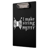 I Make String ・かわいらしヤーン&クラフト(Dark) クリップボード (左)