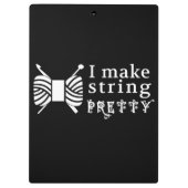 I Make String ・かわいらしヤーン&クラフト(Dark) クリップボード (裏面)