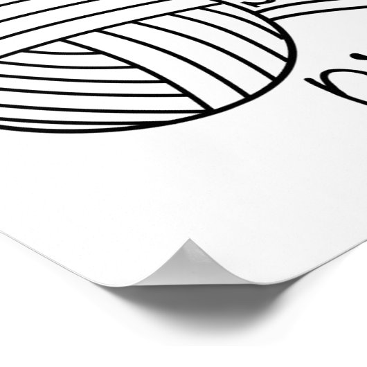 I Make String -かわいらし糸/工芸品 ポスター (角)