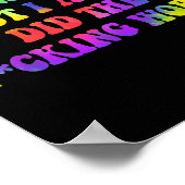 I Manifested, But I-also Did The Fcking Work Funny ポスター (角)