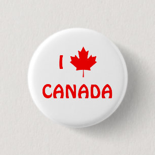 I Maple Leaf Canadaボタン 缶バッジ