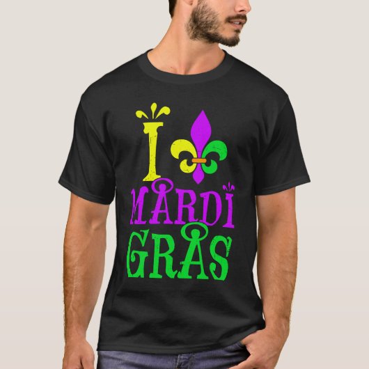 I Mardi Gras Fleur De Lys Symbol Women Men New Orl Tシャツ (正面)