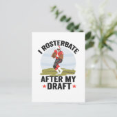 I masturbate After my Draft Funny Fantasy Football ポストカード (スタンド正面)