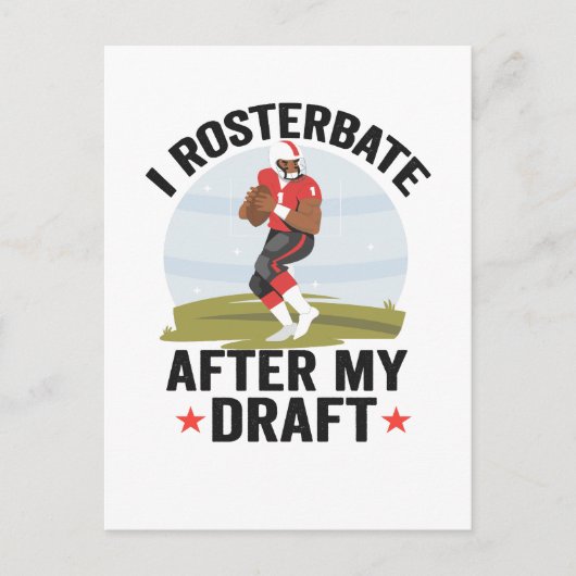 I masturbate After my Draft Funny Fantasy Football ポストカード (正面)