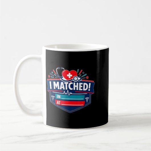 I Matched コーヒーマグカップ (左)