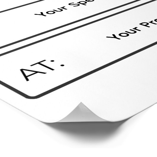 I Matched Sign | Personalized Medical School ポスター (角)