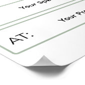 I Matched Sign | Personalized Medical School ポスター (角)