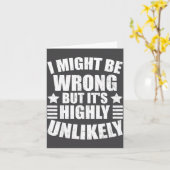 I May Be Wrong But It's Highly Unlikely Funny  カード (黄色い花)