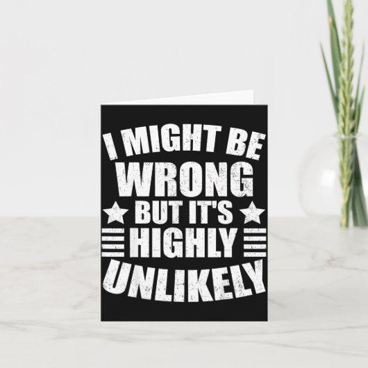 I May Be Wrong But It's Highly Unlikely Funny  カード (正面)
