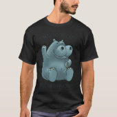 I may look cute dangerous hippopotamus tシャツ (正面)