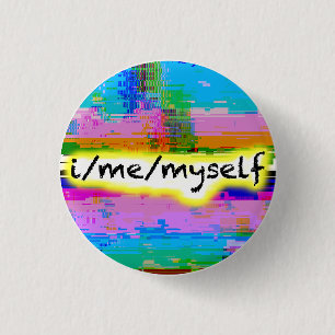 「I/Me/Myself」ウィル・ウッドの代名詞ピン、プライド不具合 缶バッジ