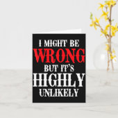 I Might Be Wrong But It's Highly Unlikely Sarcasti カード (黄色い花)