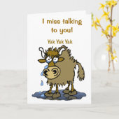 I miss talking to you! カード (黄色い花)