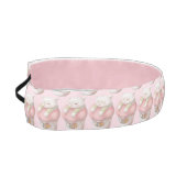 「I Miss You」：かわいい寝猫のカップケーキアート アスレチックヘッドバンド (左)