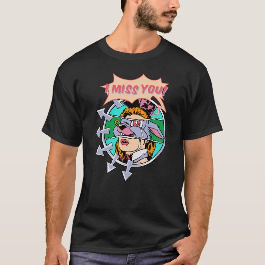 I Miss You - Bunny Sadness - Blink182 バンド Tシャツ (正面)