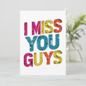 I miss you guys サンキューカード (スタンド正面)