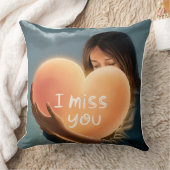 I Miss You Pillow – Romantic Gift Cushion for Love クッション (ブランケット)
