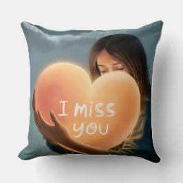 I Miss You Pillow – Romantic Gift Cushion for Love クッション