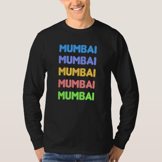 I Miss You So Much My Beautiful City Mumbai in Ind Tシャツ (正面)