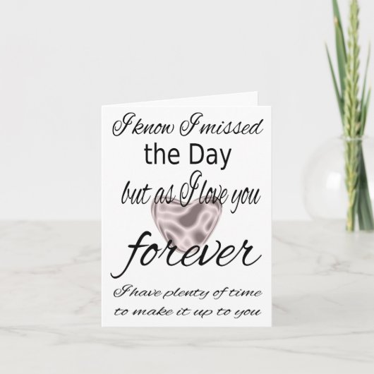 I missed The Day Card カード (正面)