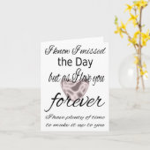 I missed The Day Card カード (黄色い花)