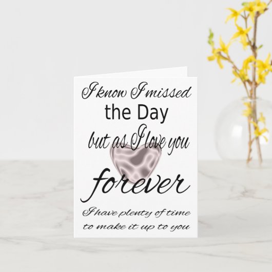 I missed The Day Card カード (黄色い花)