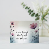 I Move Through This Day with Ease and Grace ポストカード (スタンド正面)