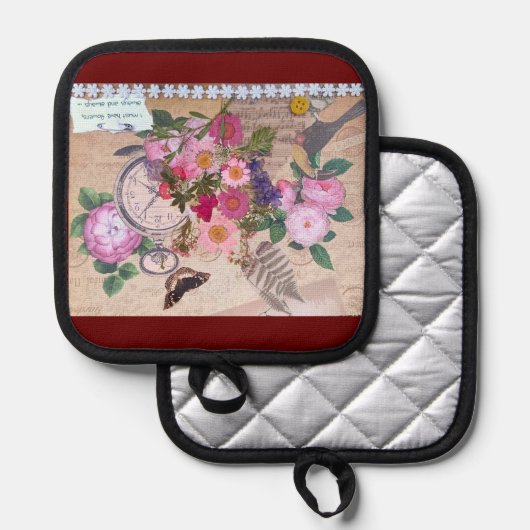 I Must Have Flowers, Monet,  鍋敷き (正面/裏面)