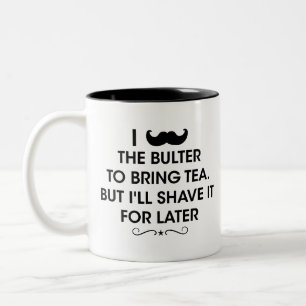 I mustache you a questionだが私はそれを剃る – ギフト ツートーンマグカップ