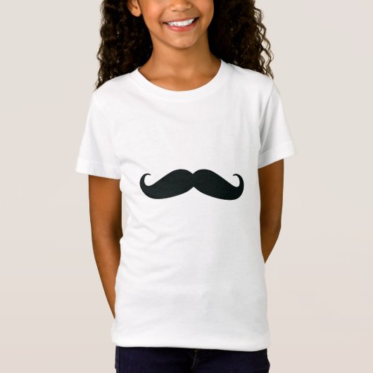 I mustache you a questionの女の子のTシャツ Tシャツ (正面)
