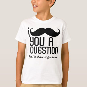I mustache you a questionの子供のTシャツ Tシャツ