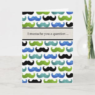 I mustache you a questionはです私の花婿介添人決定しますか。 招待状