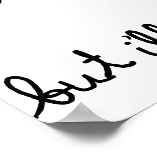 i mustache you a questionポスター ポスター (角)